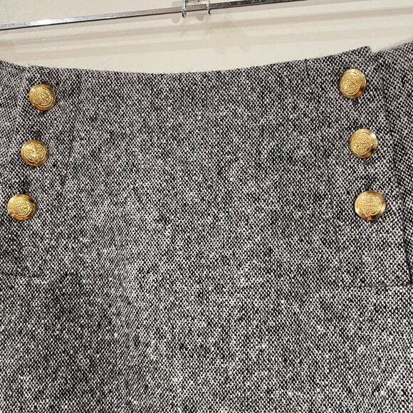 Last Chance! New Madewell x Sézane Léonie Wool Blend Mini Skirt Grey 0, XS fit - Picture 4 of 9